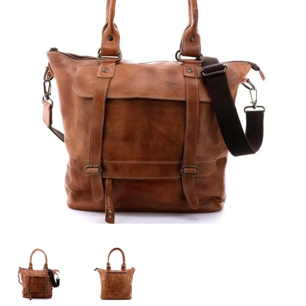 Bed Stu Brown Leather Shoulder Bag - Picture 9 of 9